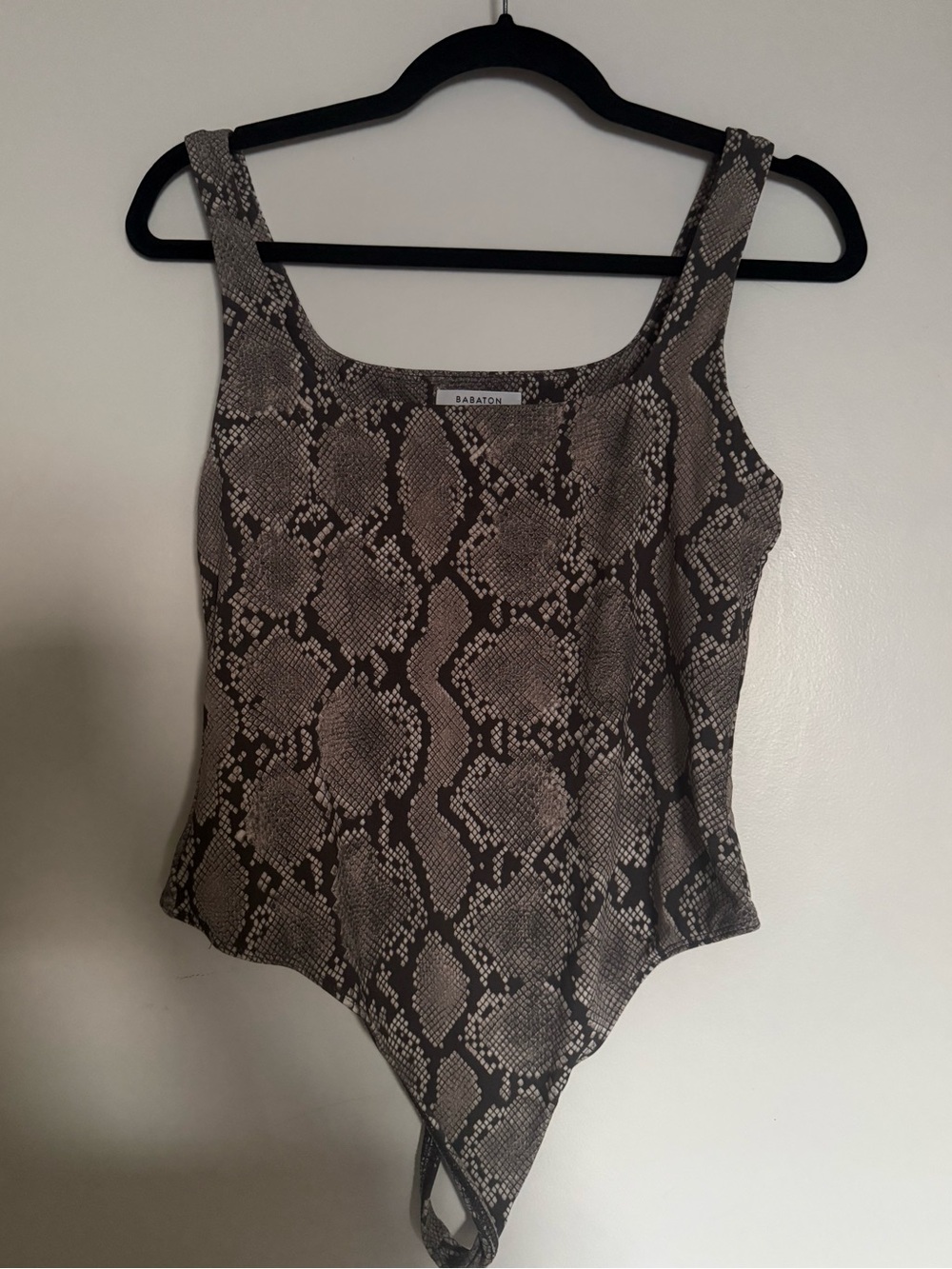 Babaton Contour Snake Print Bodysuit